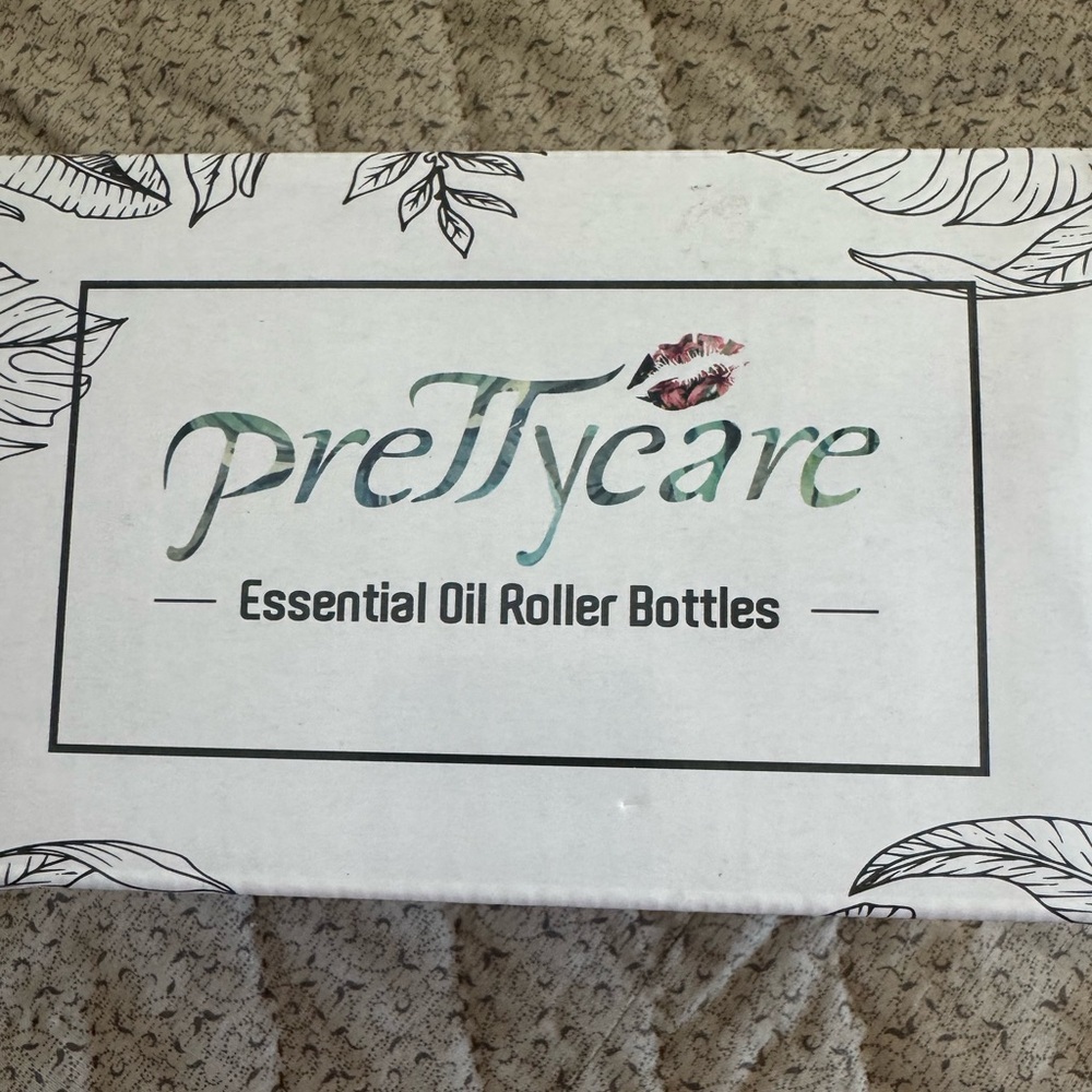 Essential Oil Roller Bottles -set of 10 with labels, mini funnels, roller& guide